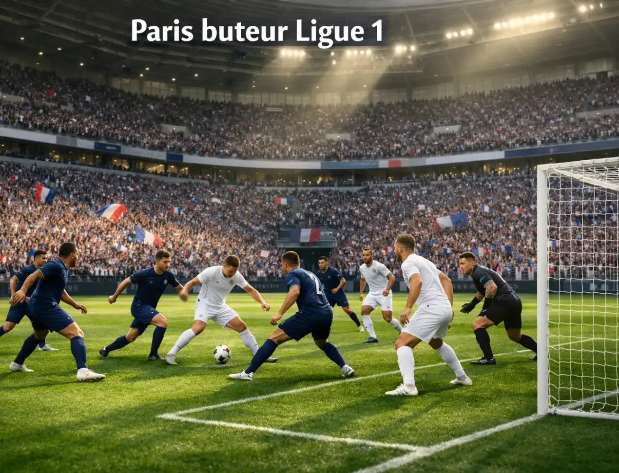 Match de football de Ligue 1 dans un grand stade français